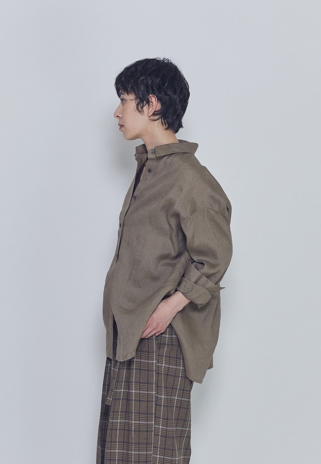 【リニューアル】ウォッシュリネンシャツ 詳細画像 Mocha 6