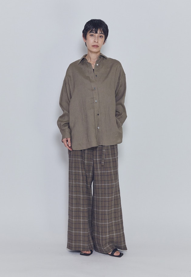 【リニューアル】ウォッシュリネンシャツ 詳細画像 Mocha 7