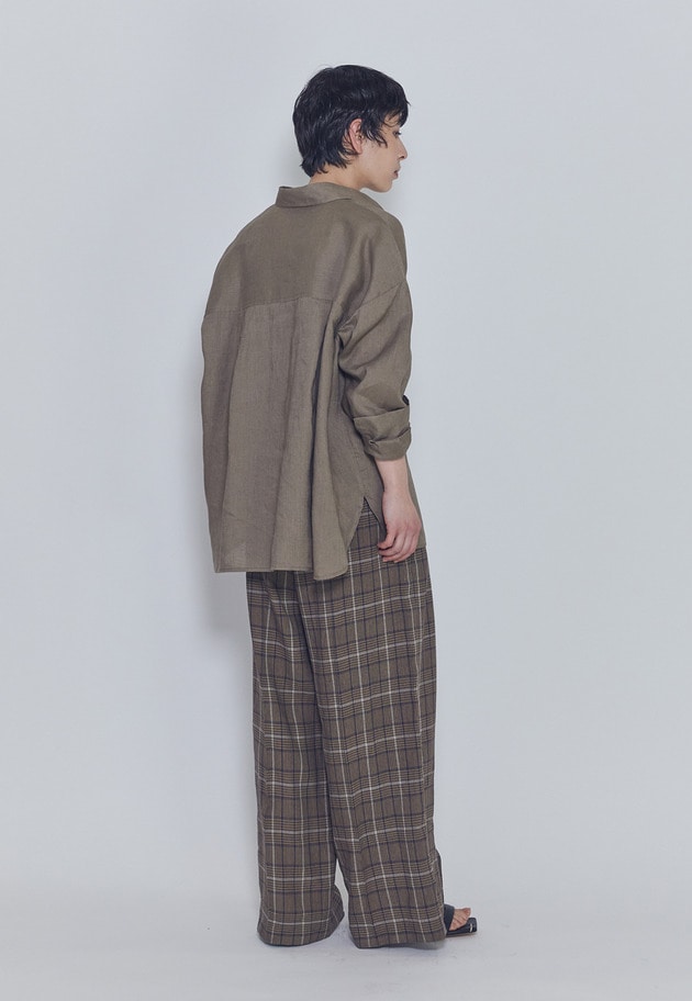 【リニューアル】ウォッシュリネンシャツ 詳細画像 Mocha 8