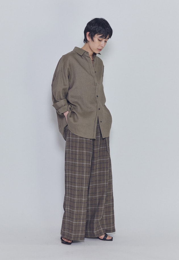 【リニューアル】ウォッシュリネンシャツ 詳細画像 Mocha 9