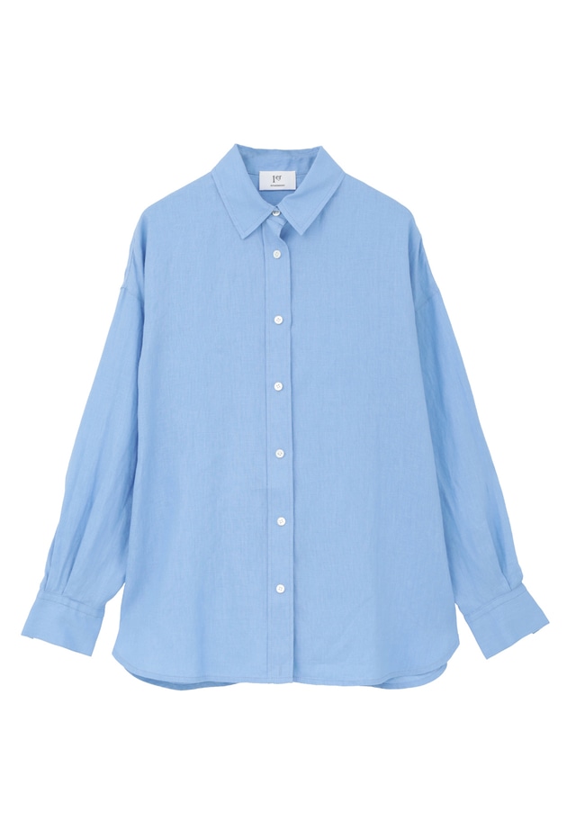 【予約・リニューアル】ウォッシュリネンシャツ 詳細画像 Sax 11