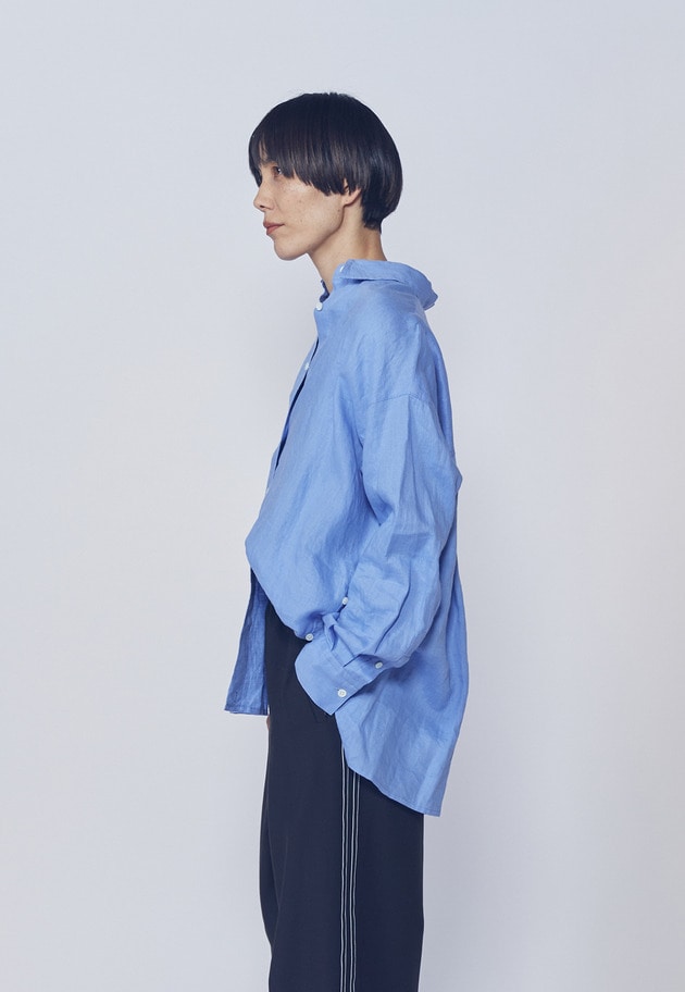 【リニューアル】ウォッシュリネンシャツ 詳細画像 Sax 6