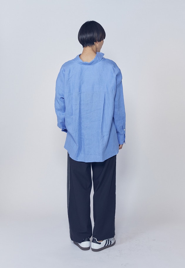 【リニューアル】ウォッシュリネンシャツ 詳細画像 Sax 8