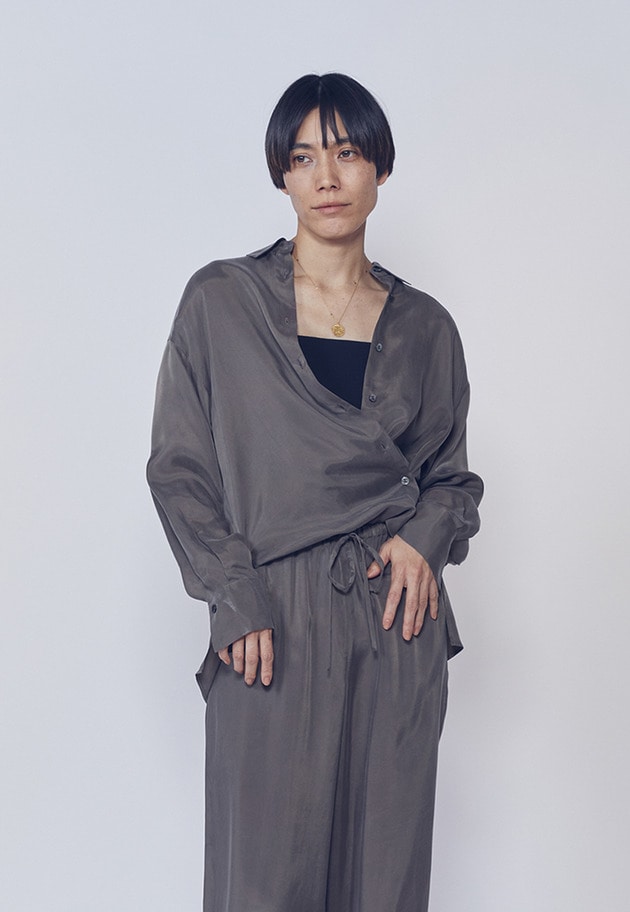 【新色】キュプラフィブリルレギュラーカラーシャツ 詳細画像 Khaki 1