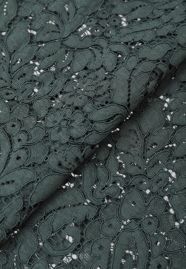 【予約】フラワーレースケープブラウス 詳細画像 Green 12