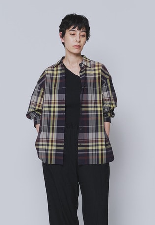 シアーチェックシャツ