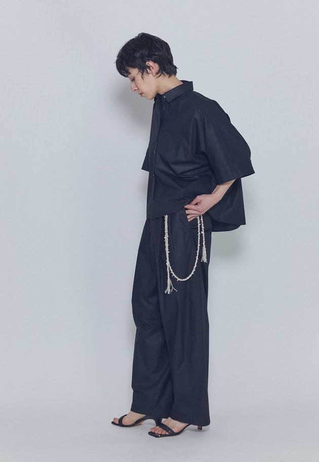 チンツフォルムシャツ 詳細画像 Black 6