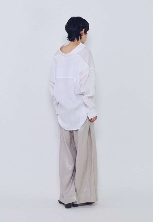 60リネンシャツ 詳細画像 Offwhite 4