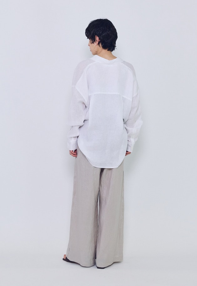 60リネンシャツ 詳細画像 Offwhite 5