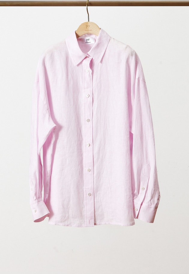 60リネンシャツ 詳細画像 Pink 2