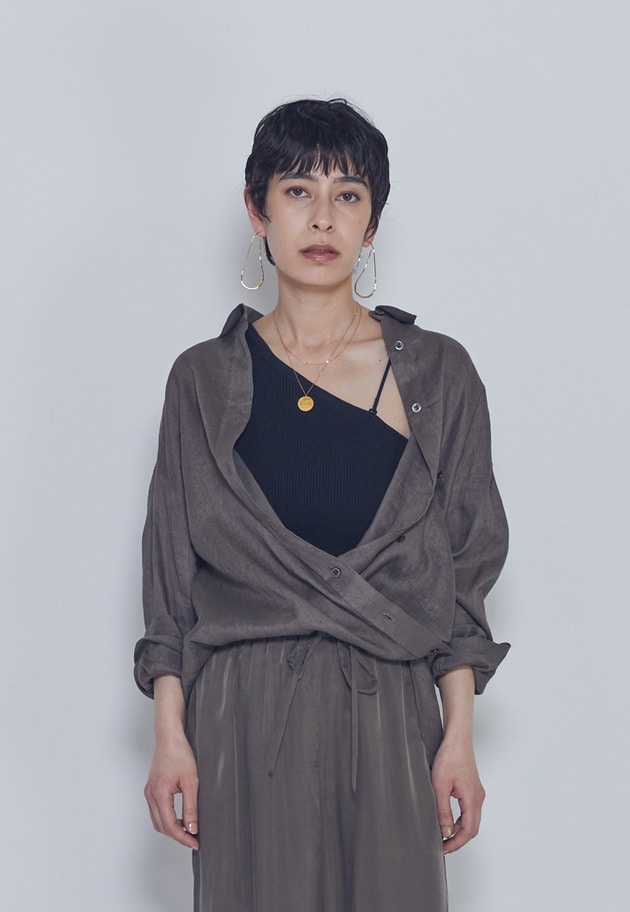 60リネンシャツ 詳細画像 Khaki 1