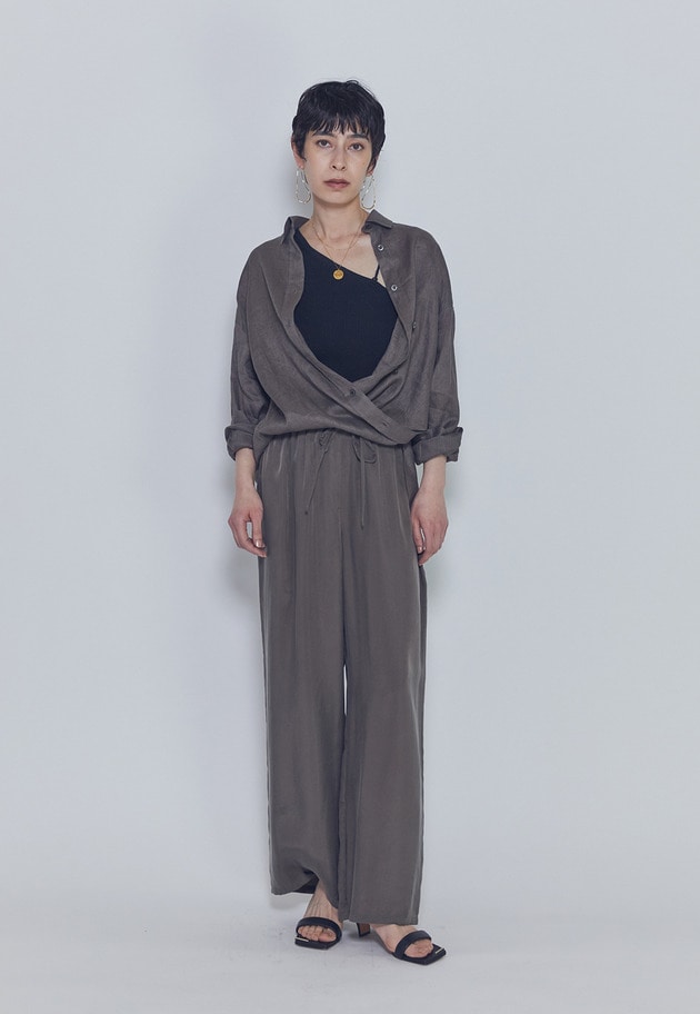 60リネンシャツ 詳細画像 Khaki 3