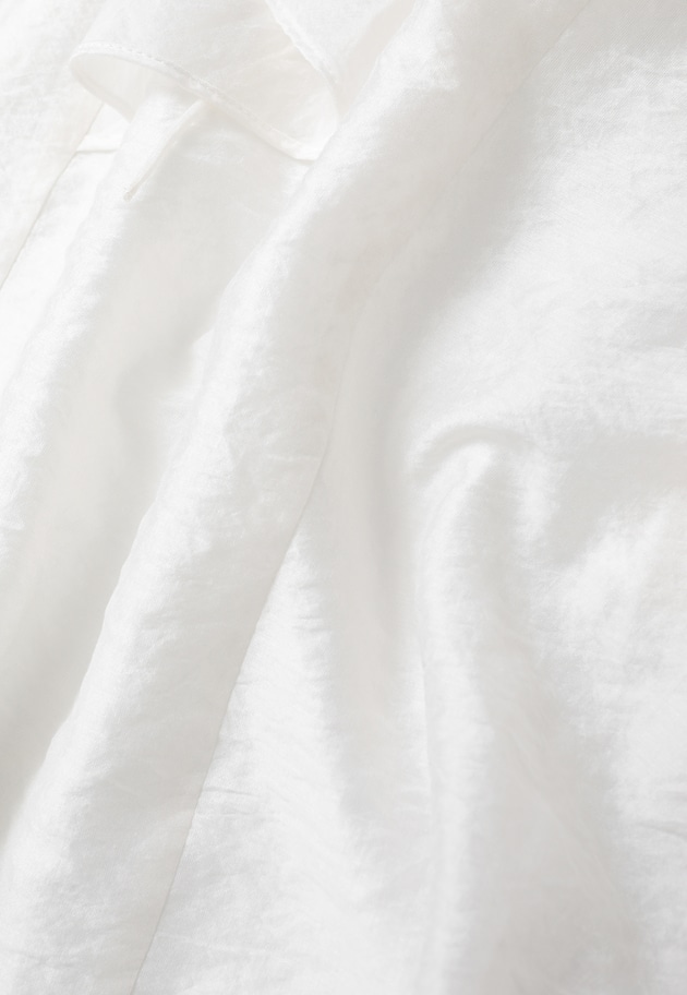 シアーキュプラシルクラッフルブラウス 詳細画像 Offwhite 12