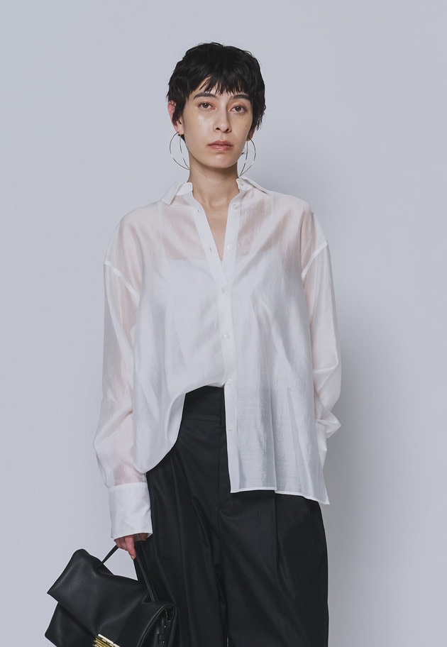 シアーテンセルシャツ 詳細画像 Offwhite 7