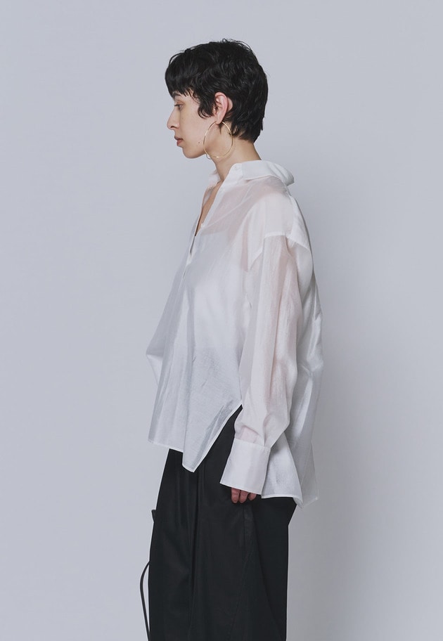 シアーテンセルシャツ 詳細画像 Offwhite 8