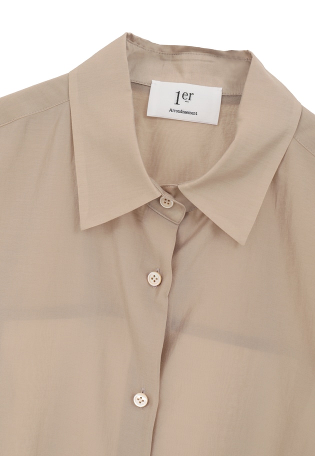 シアーテンセルシャツ 詳細画像 Beige 13