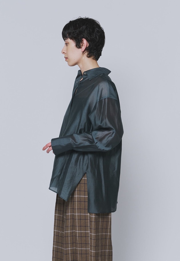 シアーテンセルシャツ 詳細画像 Green 2