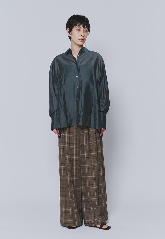 シアーテンセルシャツ 詳細画像 Green 3