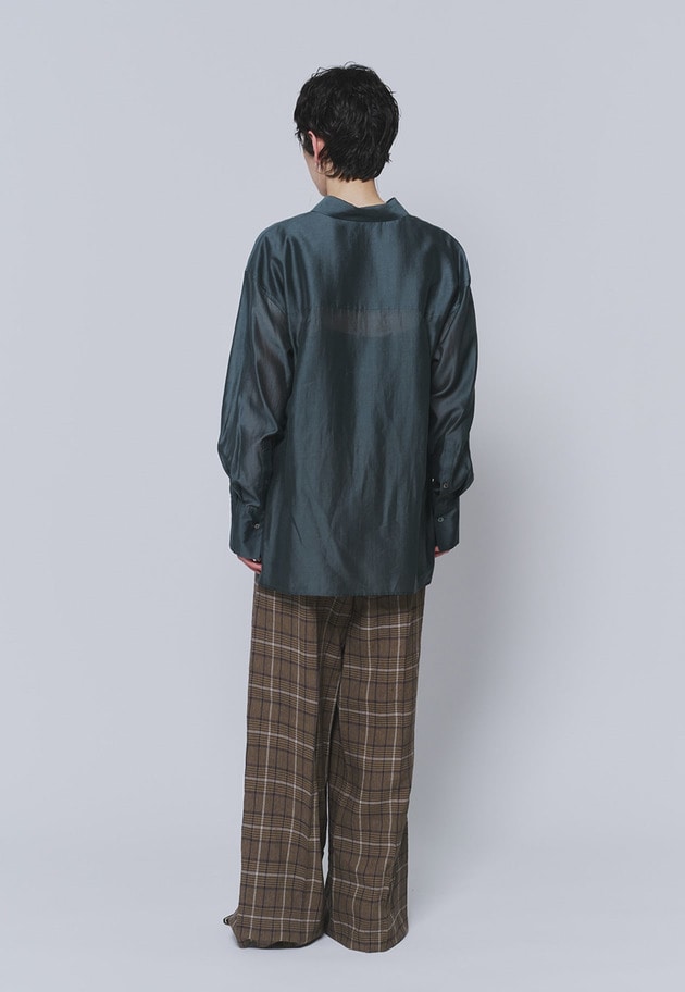 シアーテンセルシャツ 詳細画像 Green 5