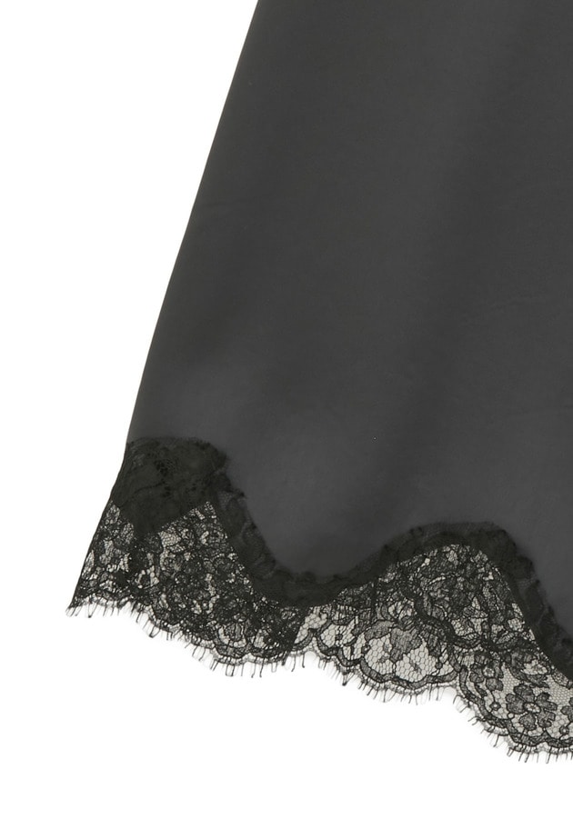 【追加予約・新色あり】レースサテンキャミソール 詳細画像 Charcoal 12