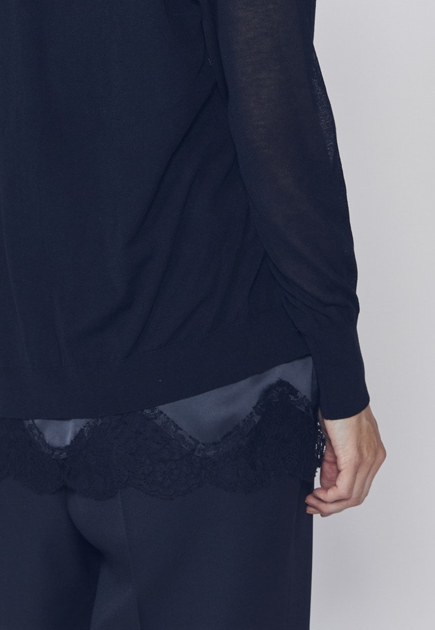 【追加予約・新色あり】レースサテンキャミソール 詳細画像 Charcoal 7