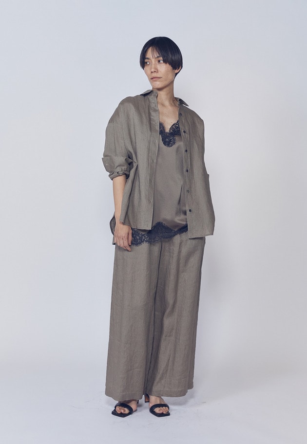 【追加予約・新色あり】レースサテンキャミソール 詳細画像 Mocha 10