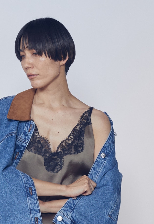 【追加予約・新色あり】レースサテンキャミソール 詳細画像 Mocha 7