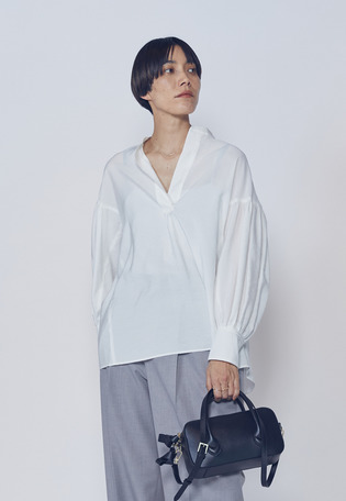 モダールナイロンシルクスキッパーブラウス