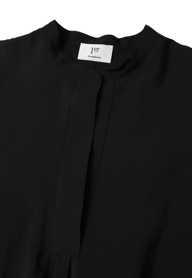 モダールナイロンシルクスキッパーブラウス 詳細画像 Black 13