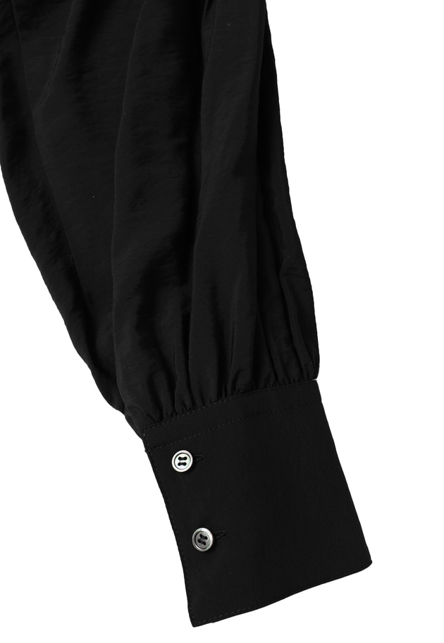 モダールナイロンシルクスキッパーブラウス 詳細画像 Black 16