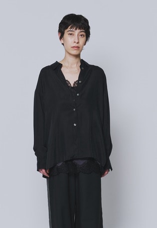 キュプラフィブリルレギュラーカラーシャツ