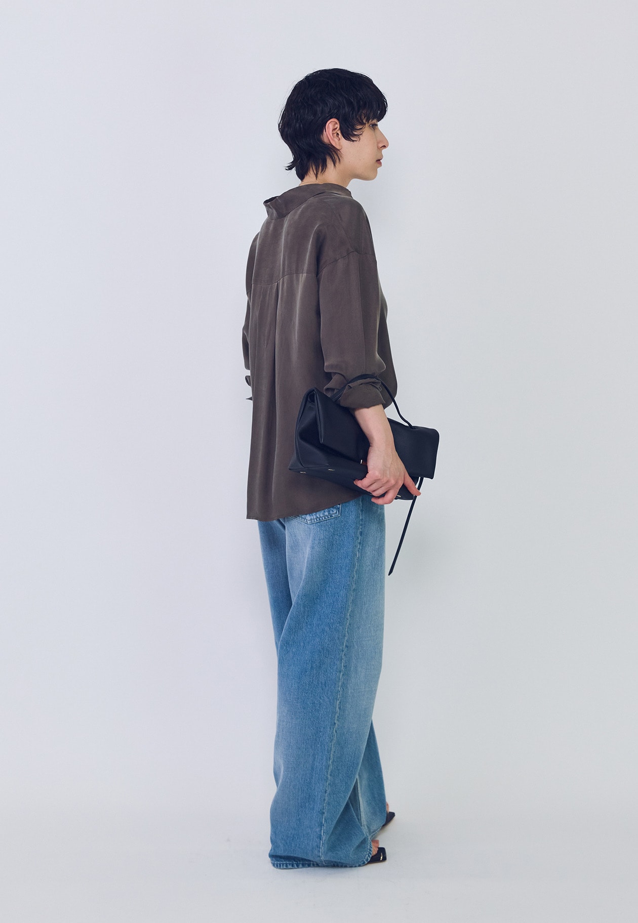1er Arrondissement プルミエ アロンディスモン キュプラフィブリルシャツ B1052AFB044 チャコールグレー 38 新色追加2】キュプラフィブリルシャツ】｜1er Arrondissement