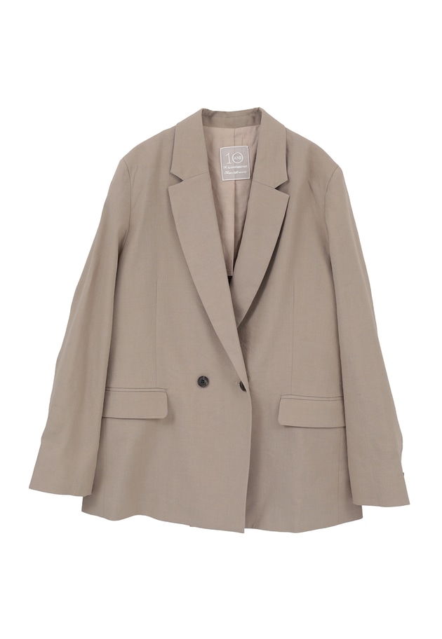 リネンビスコースジャケット 詳細画像 Beige 11