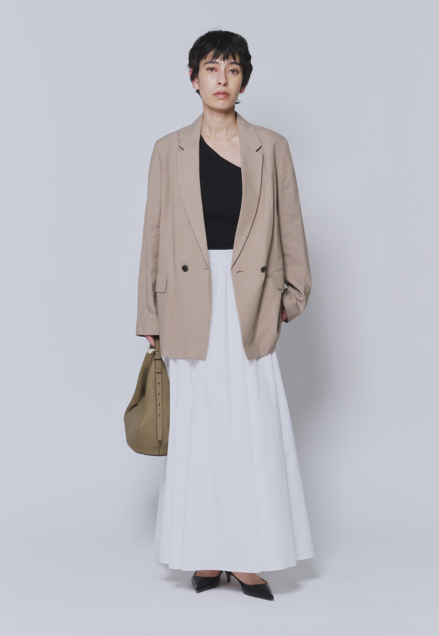 【予約】リネンビスコースジャケット 詳細画像 Beige 3