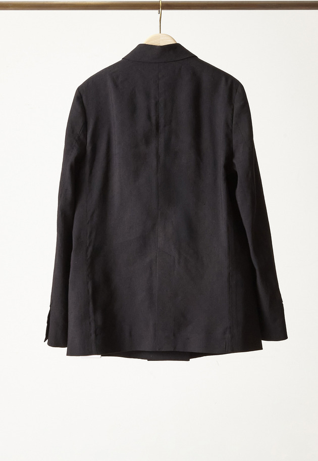 【予約】リネンビスコースジャケット 詳細画像 Black 2