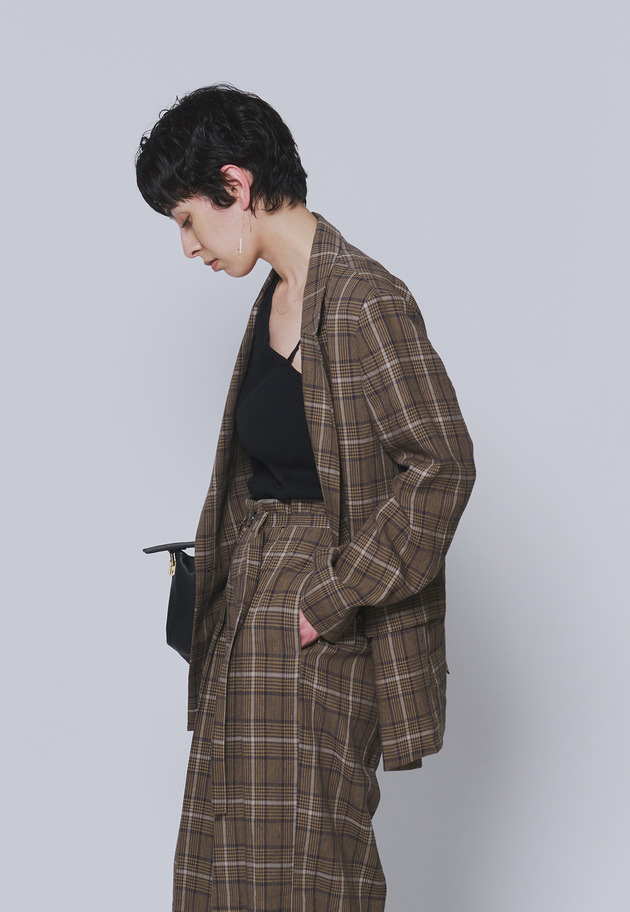 【予約】リネンビスコースジャケット 詳細画像 Check 2