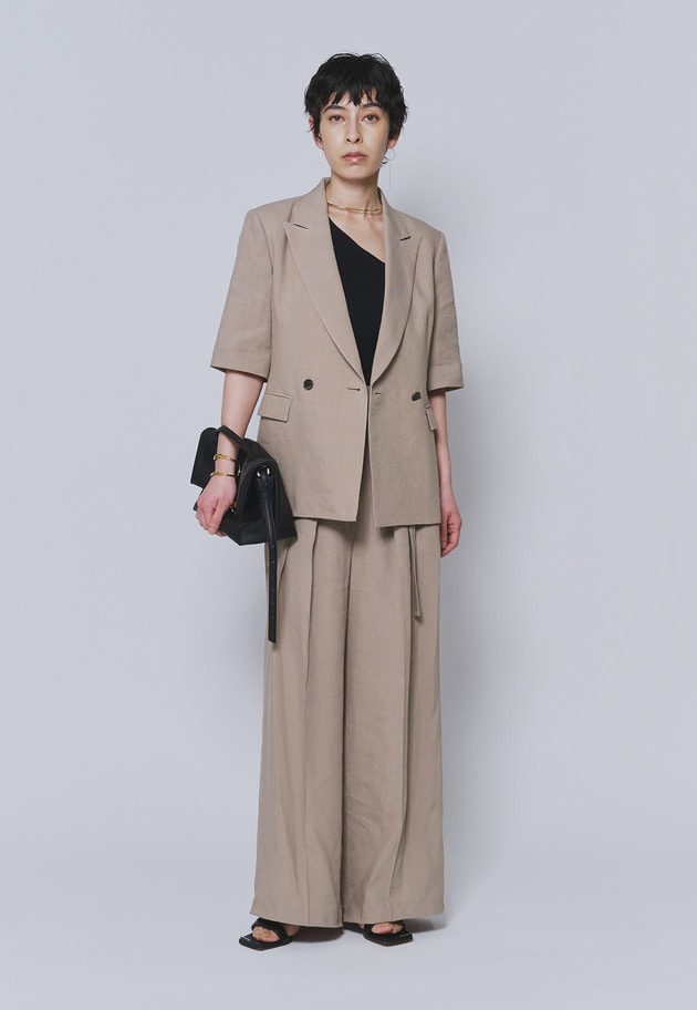 リネンビスコースジャケット 詳細画像 Camel 4