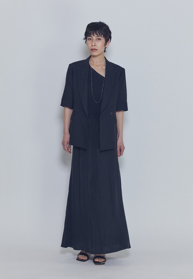 リネンビスコースジャケット 詳細画像 Black 4