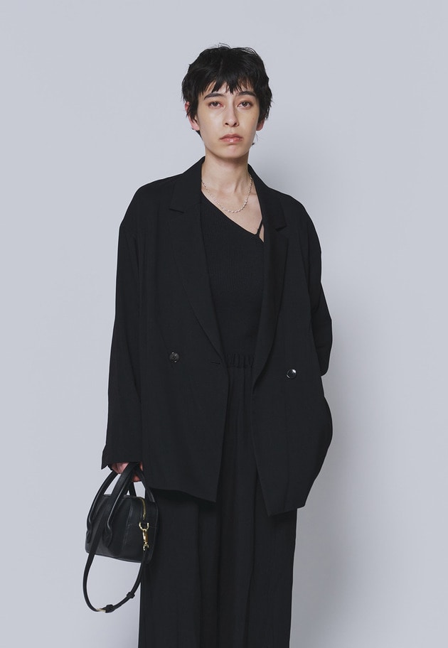 【追加・素材替え】テンセルツイルライトジャケット 詳細画像 Black 1