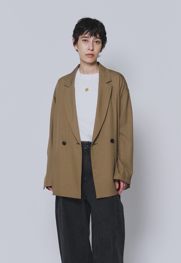 【追加・素材替え】テンセルツイルライトジャケット 詳細画像 Brown 1