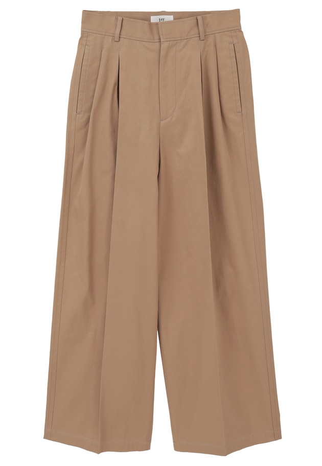 コットンタックトラウザー 詳細画像 Camel 11