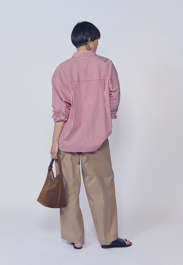 【予約】コットンタックトラウザー 詳細画像 Camel 4