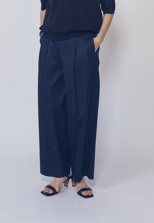 【予約】コットンタックトラウザー 詳細画像 Navy 1