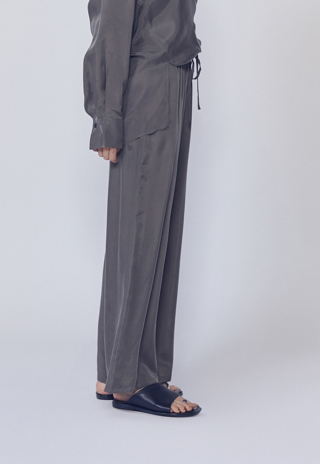 【新色】キュプラフィブリルイージーパンツ 詳細画像 Khaki 2