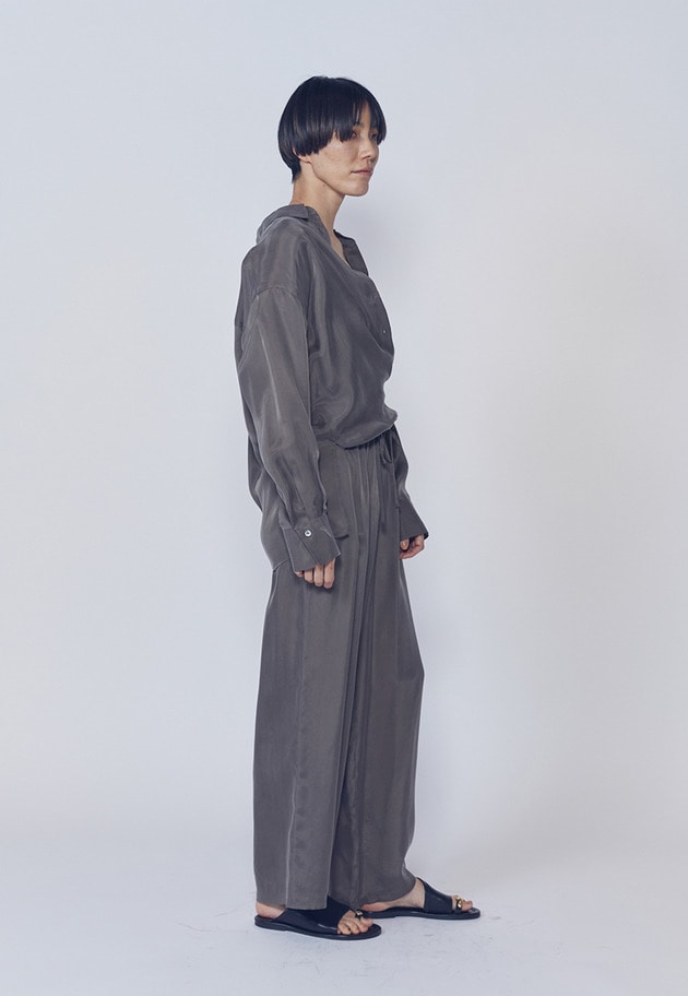 【新色】キュプラフィブリルイージーパンツ 詳細画像 Khaki 4