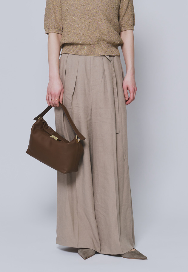 【予約】リネンビスコーストラウザー 詳細画像 Beige 1