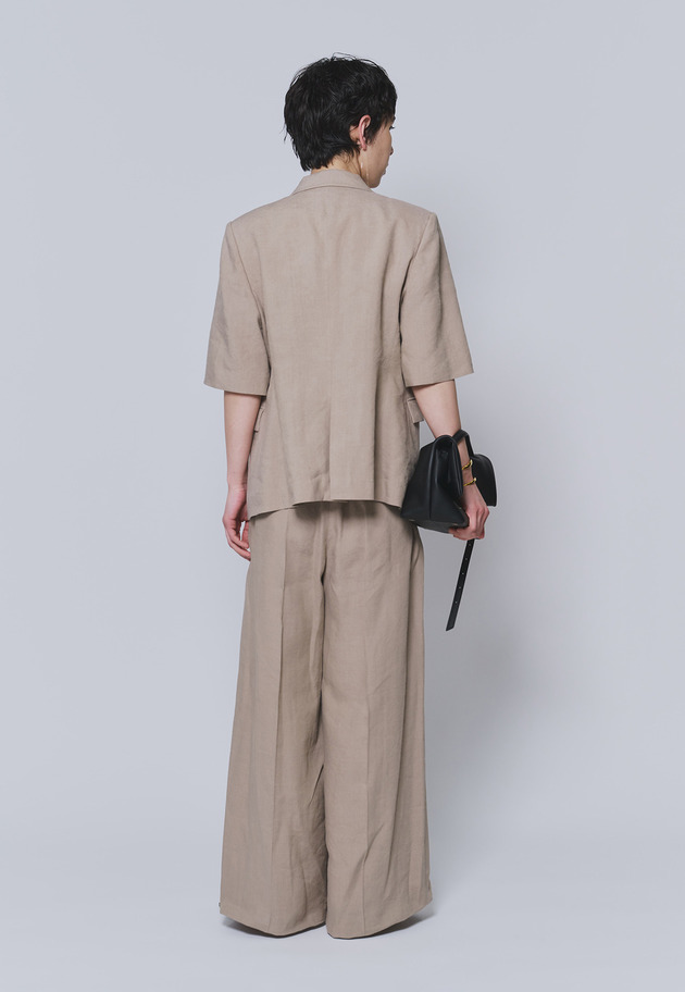 【予約】リネンビスコーストラウザー 詳細画像 Beige 10