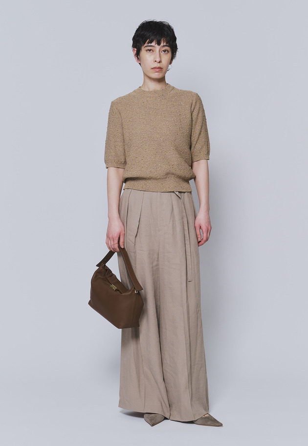 【予約】リネンビスコーストラウザー 詳細画像 Beige 4