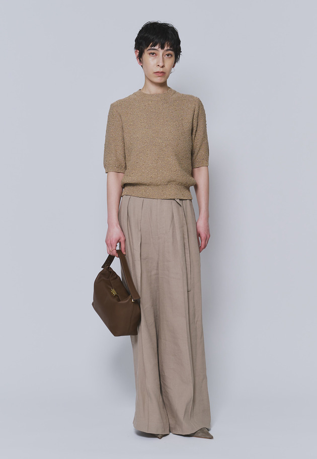 【予約】リネンビスコーストラウザー 詳細画像 Beige 5