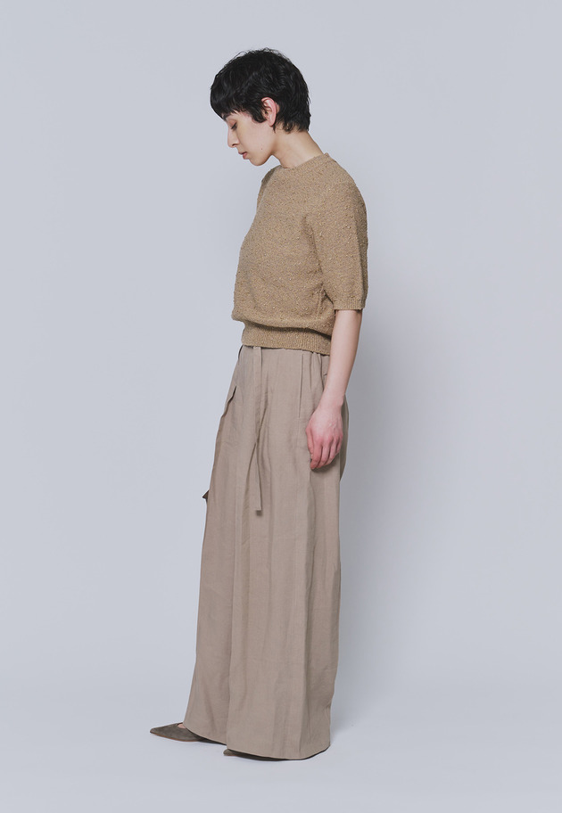 【予約】リネンビスコーストラウザー 詳細画像 Beige 7